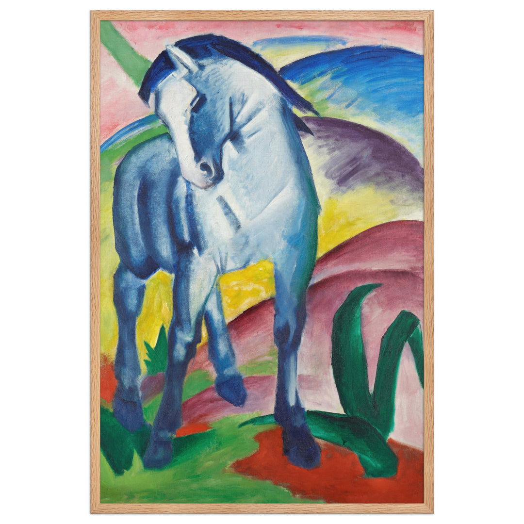 Poster - Franz Marc, Blaues Pferd I Oak / 61×91 cm artlia