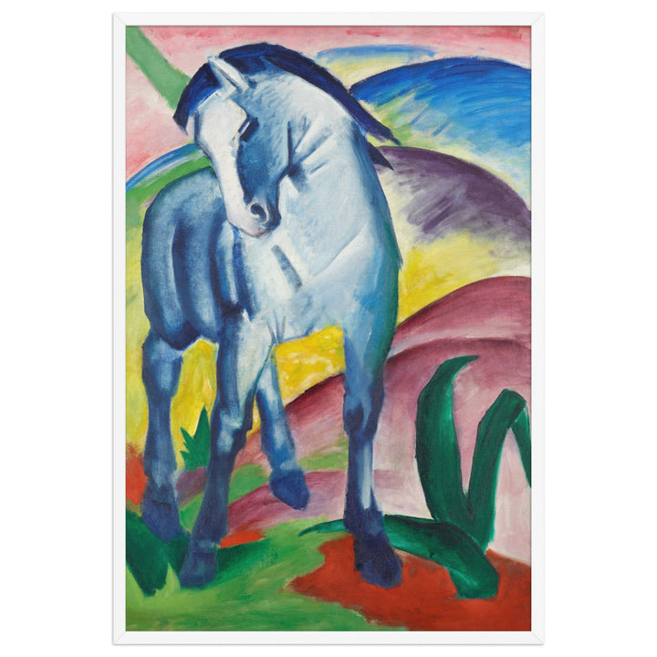 Poster - Franz Marc, Blaues Pferd I Weiß / 61×91 cm artlia