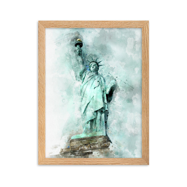 Poster - Freiheitsstatue Oak / 30×40 cm artlia