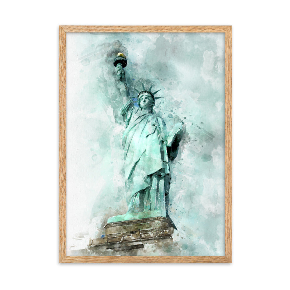 Poster - Freiheitsstatue Oak / 50×70 cm artlia