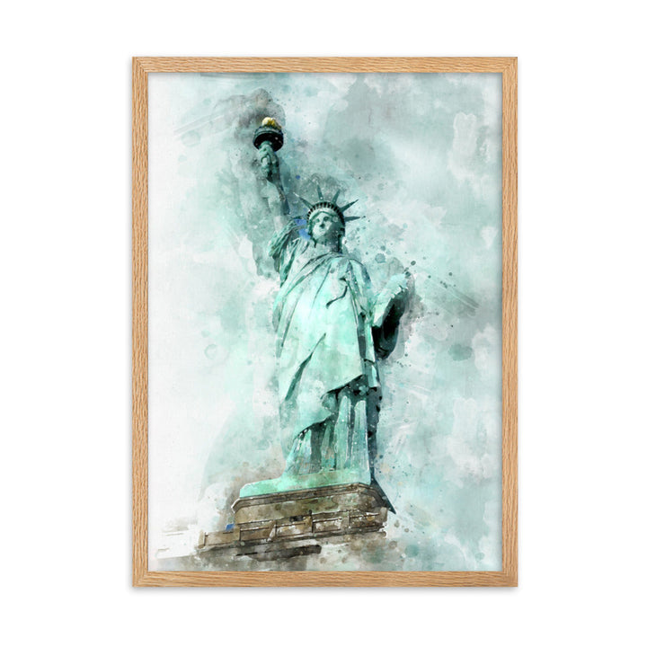 Poster - Freiheitsstatue Oak / 50×70 cm artlia
