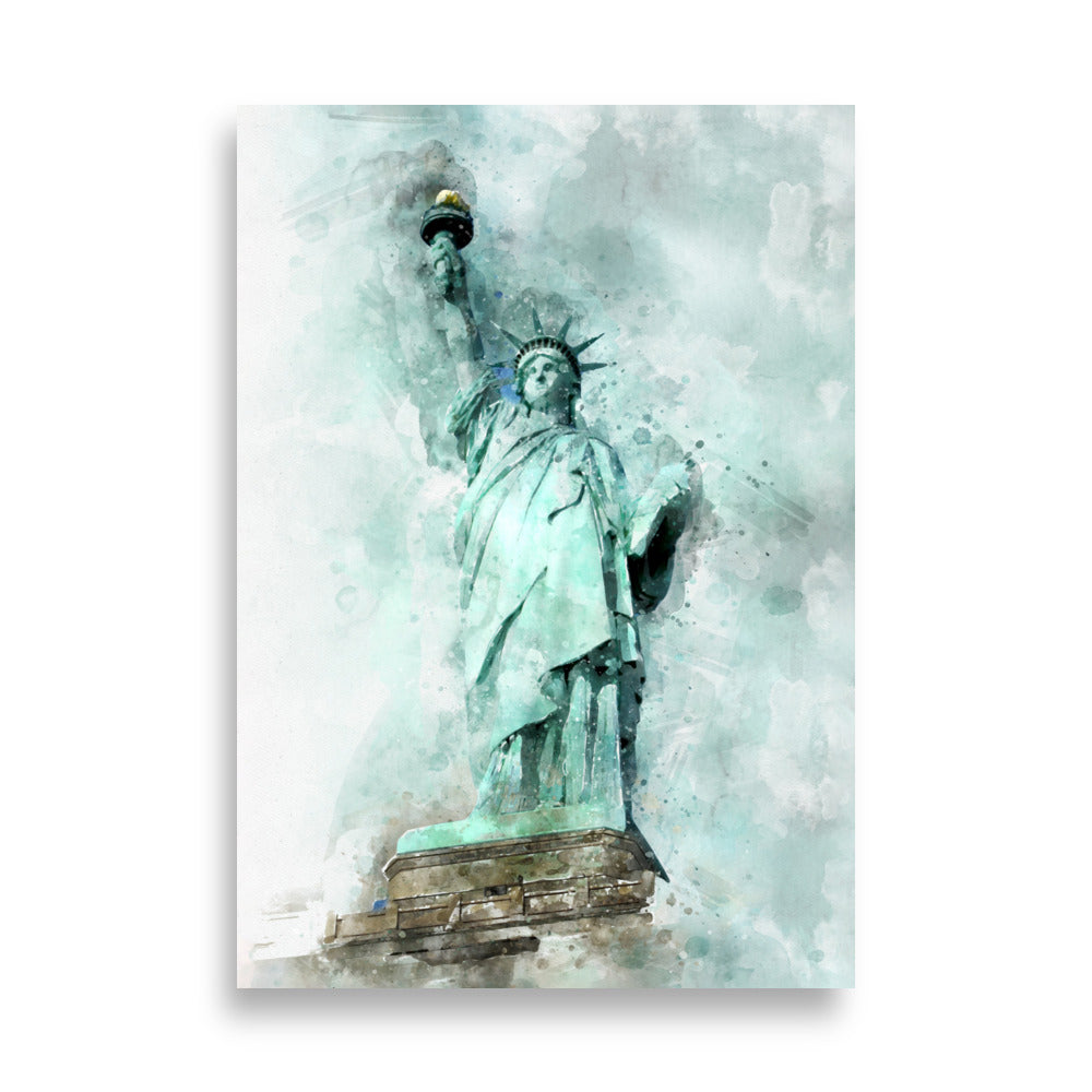Poster - Freiheitsstatue ohne Rahmen / 21×30 cm artlia