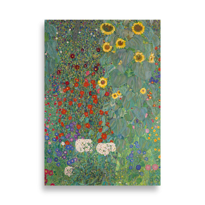 Poster - Gustav Klimt, Garten mit Sonnenblumen 21×30 cm artlia