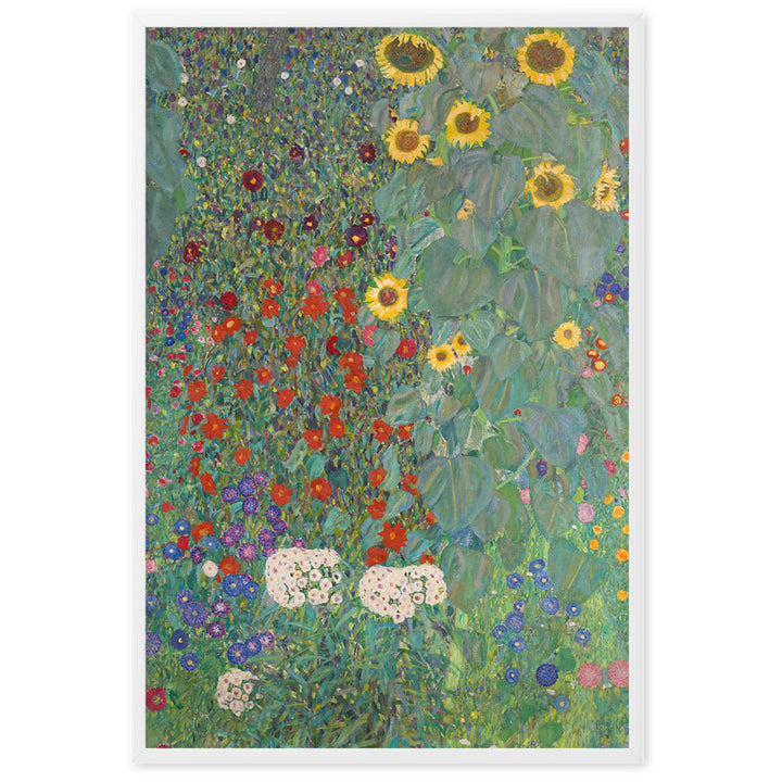 Poster - Gustav Klimt, Garten mit Sonnenblumen artlia