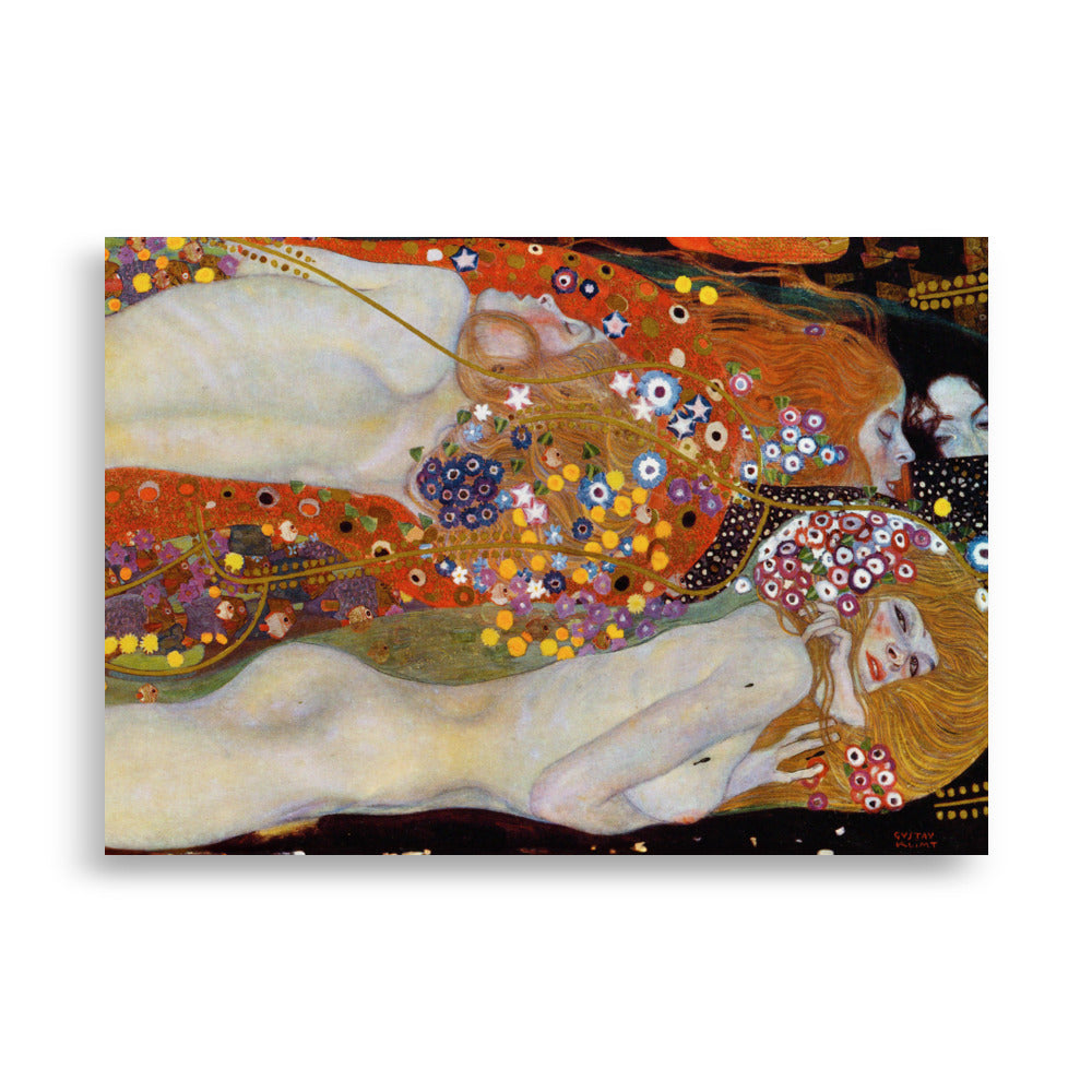 Poster - Gustav Klimt, Wasserschlangen II 21×30 cm artlia