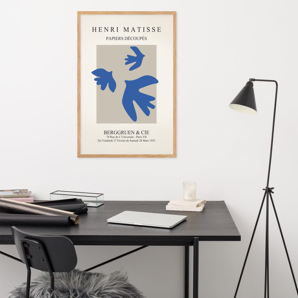 Poster - Henri Matisse, blaue Vögel artlia