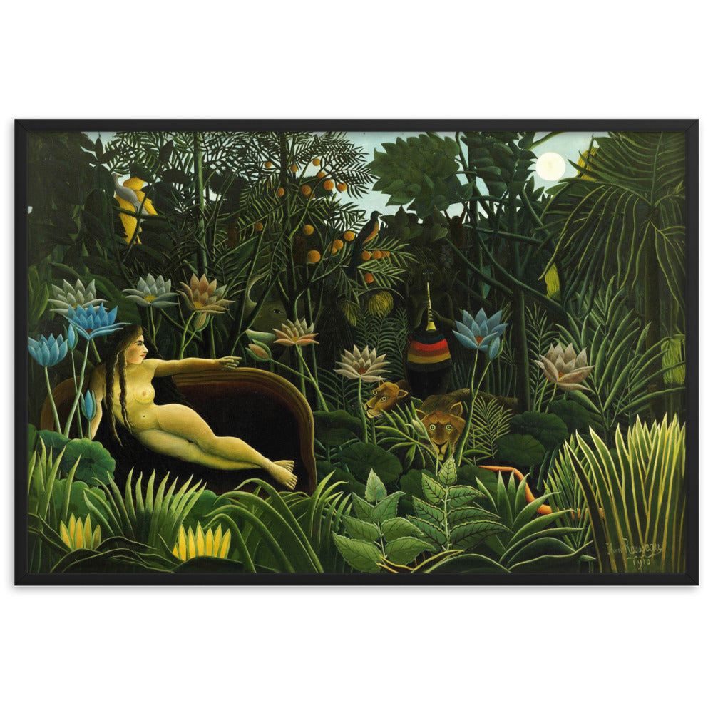 Poster - Henri Rousseau, Der Traum Schwarz / 61×91 cm artlia