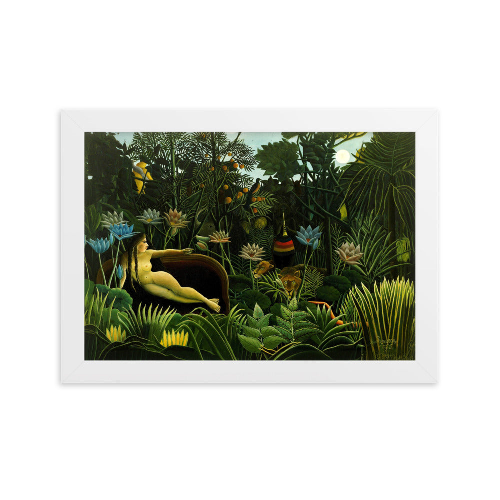 Poster - Henri Rousseau, Der Traum Weiß / 21×30 cm artlia