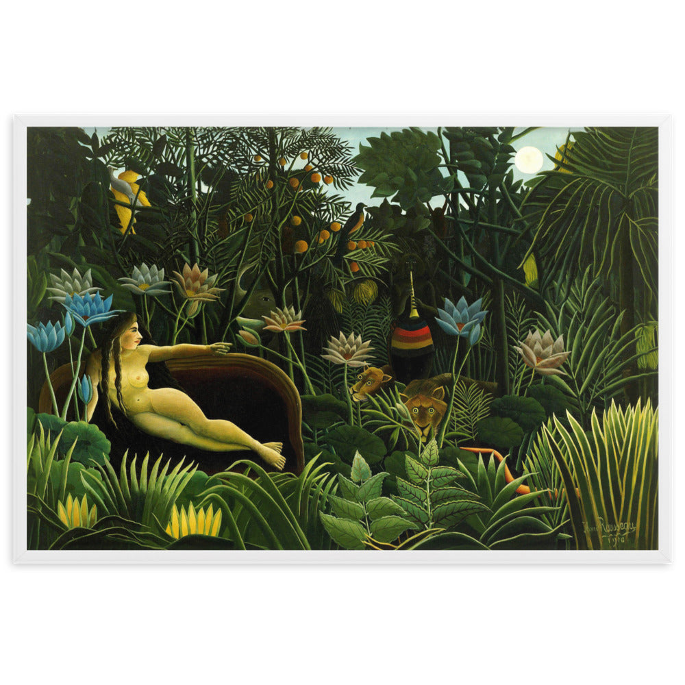 Poster - Henri Rousseau, Der Traum Weiß / 61×91 cm artlia