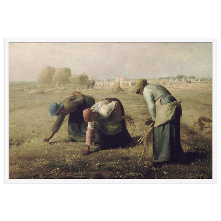 Poster - Jean-François Millet, Die Ährenleserinnen Weiß / 61×91 cm artlia