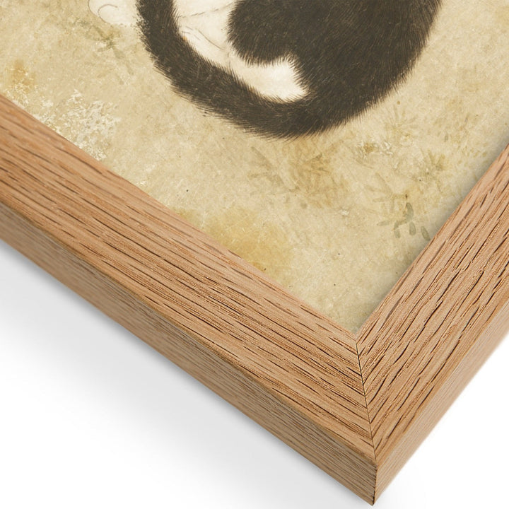 Poster - Katze und Spatzen, Byeon Sang-byeok artlia