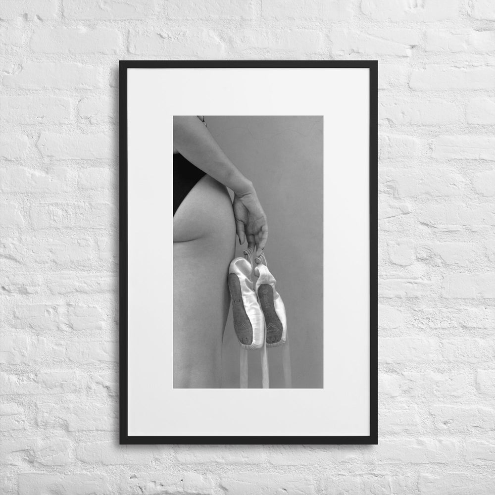 Poster mit Passepartout - Ballettschuhe artlia