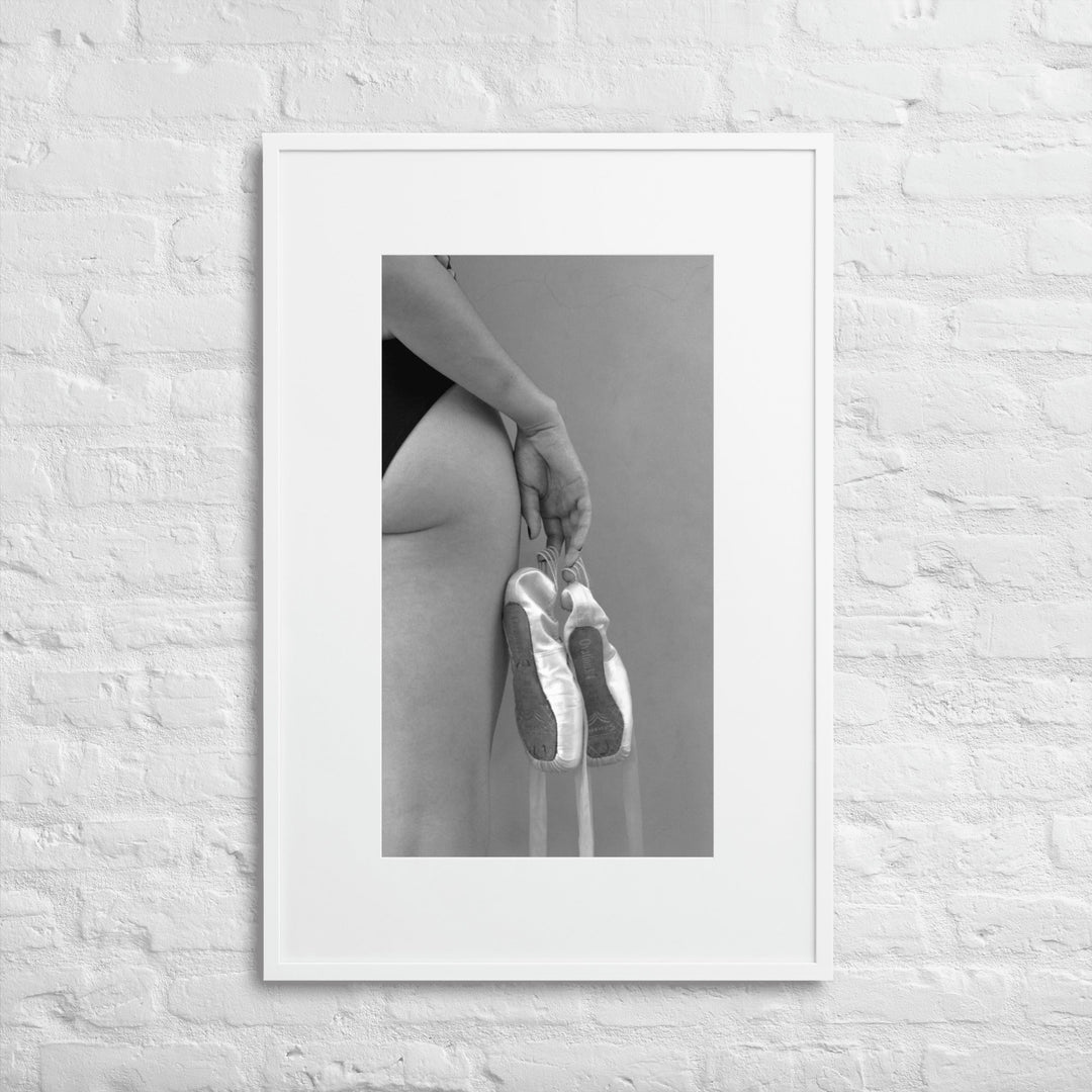 Poster mit Passepartout - Ballettschuhe artlia