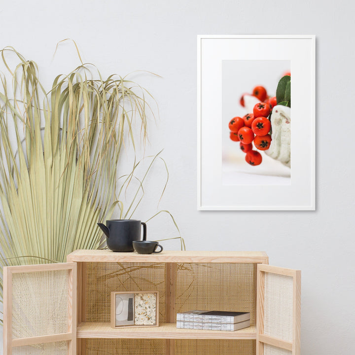 Poster mit Passepartout - Red Berries artlia