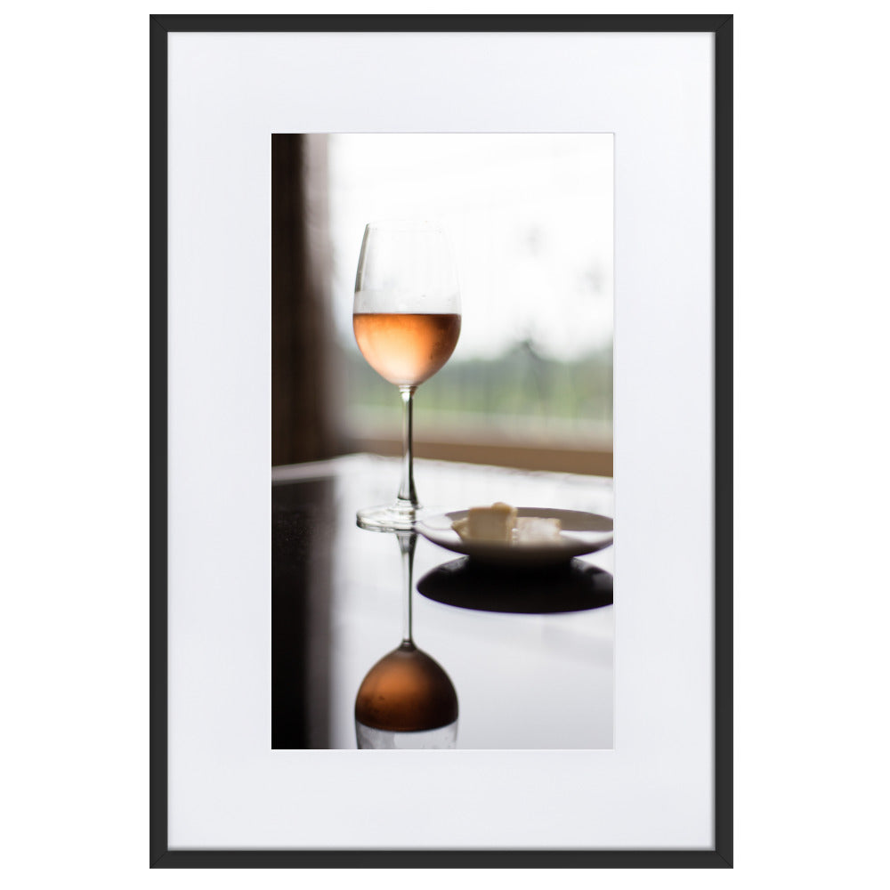 Poster mit Passepartout - Time for yourself Schwarz / 61×91 cm artlia