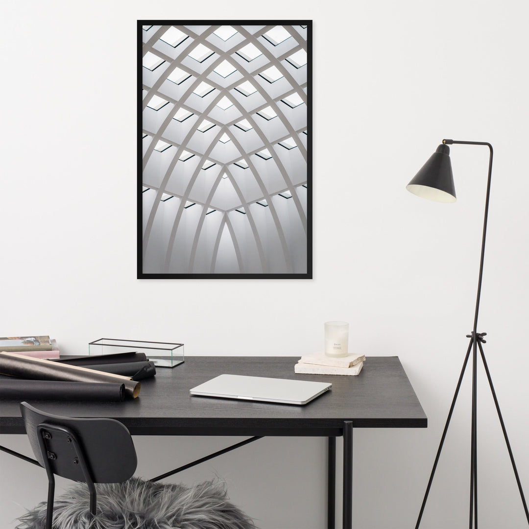 Poster mit Rahmen - Geometrisches Design artlia