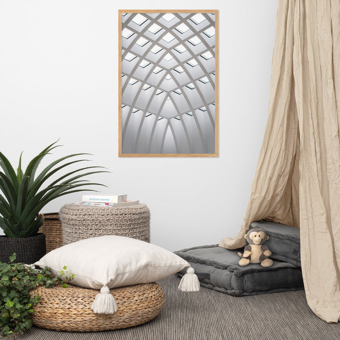 Poster mit Rahmen - Geometrisches Design artlia