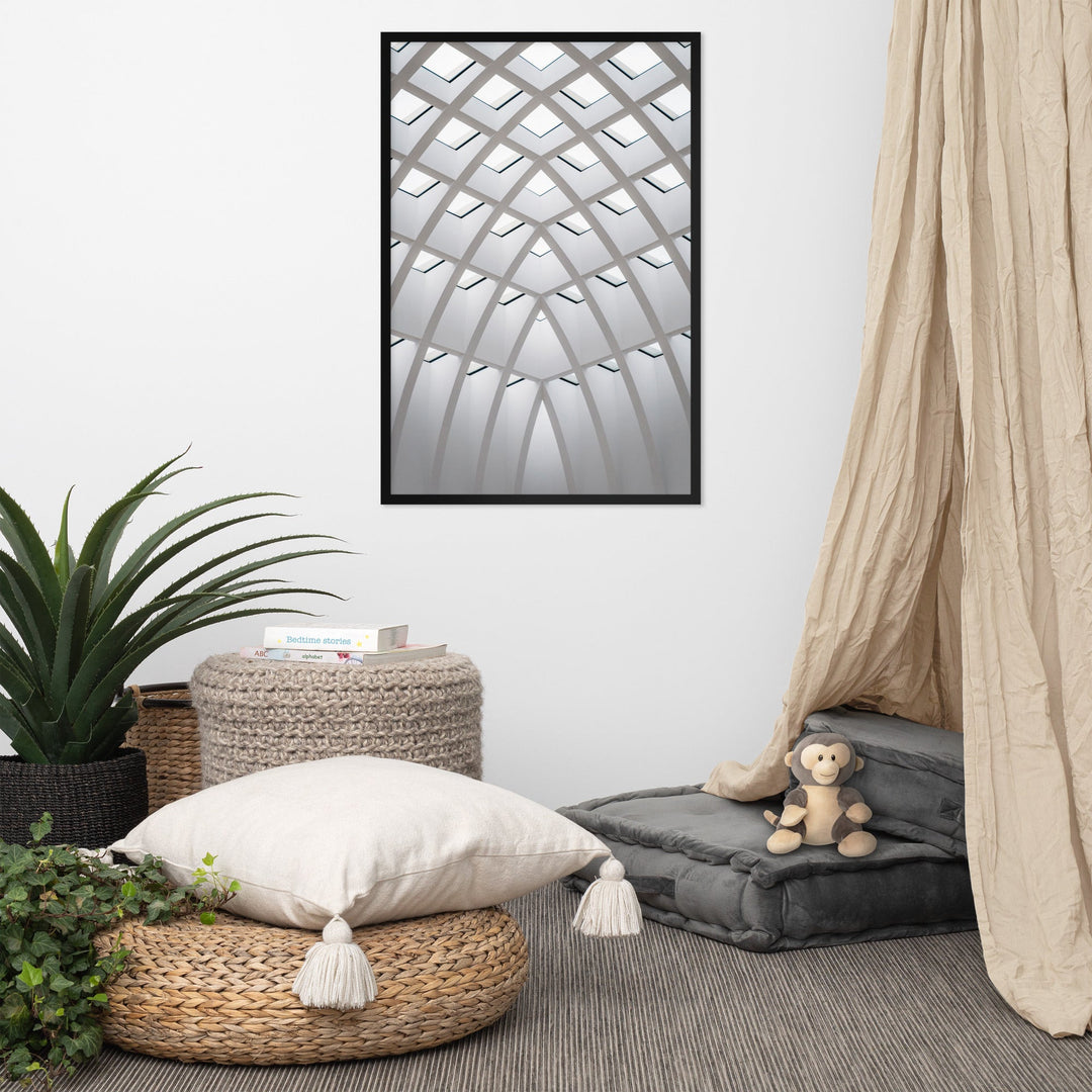 Poster mit Rahmen - Geometrisches Design artlia