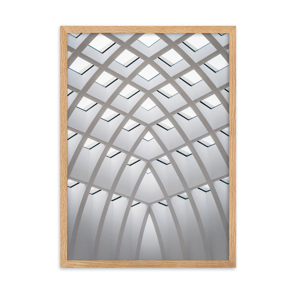 Poster mit Rahmen - Geometrisches Design Oak / 50×70 cm artlia