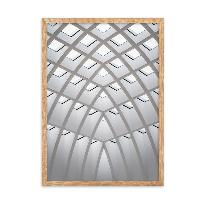 Poster mit Rahmen - Geometrisches Design Oak / 50×70 cm artlia