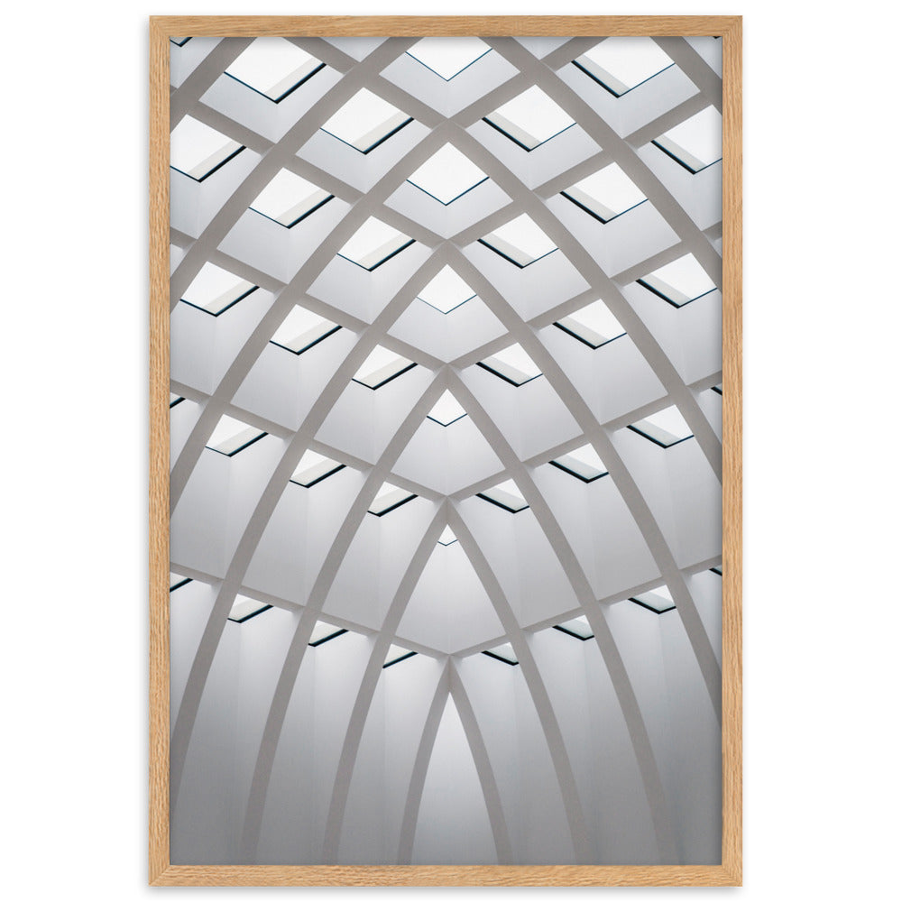 Poster mit Rahmen - Geometrisches Design Oak / 61×91 cm artlia