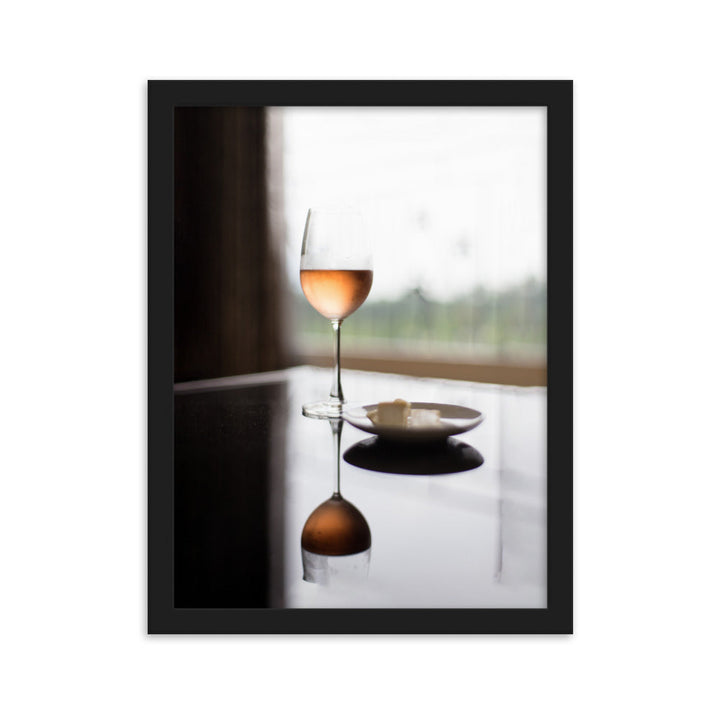 Poster mit Rahmen - Time for yourself Schwarz / 30×40 cm artlia