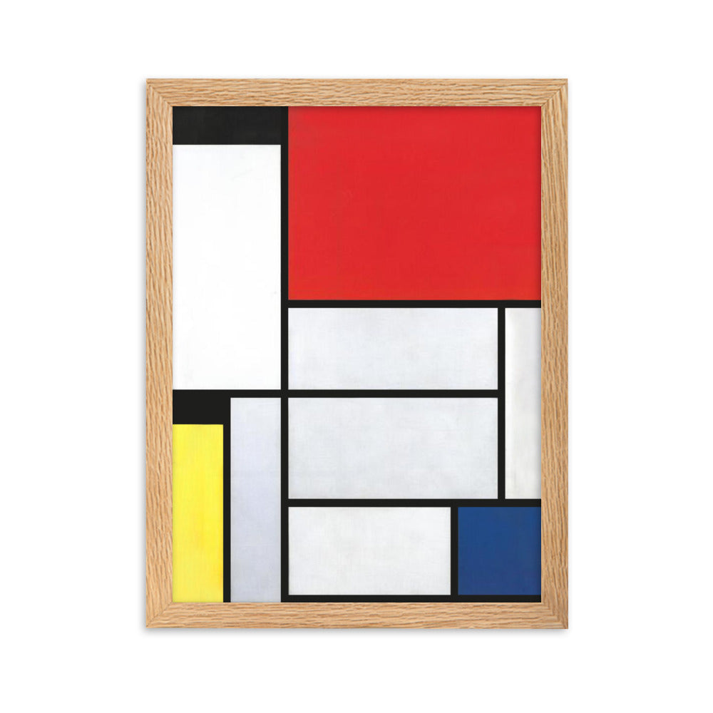 Poster - Mondrian, Tableau I Oak / 30×40 cm artlia