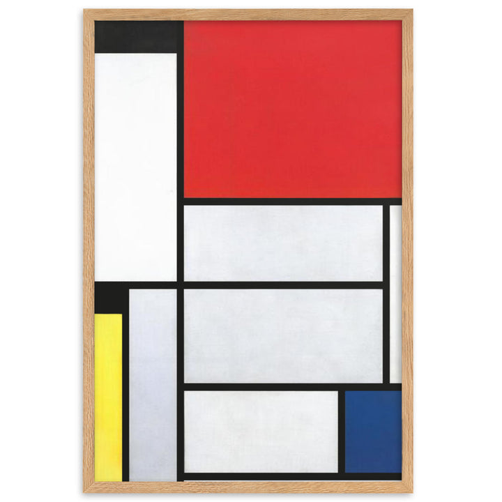 Poster - Mondrian, Tableau I Oak / 61×91 cm artlia