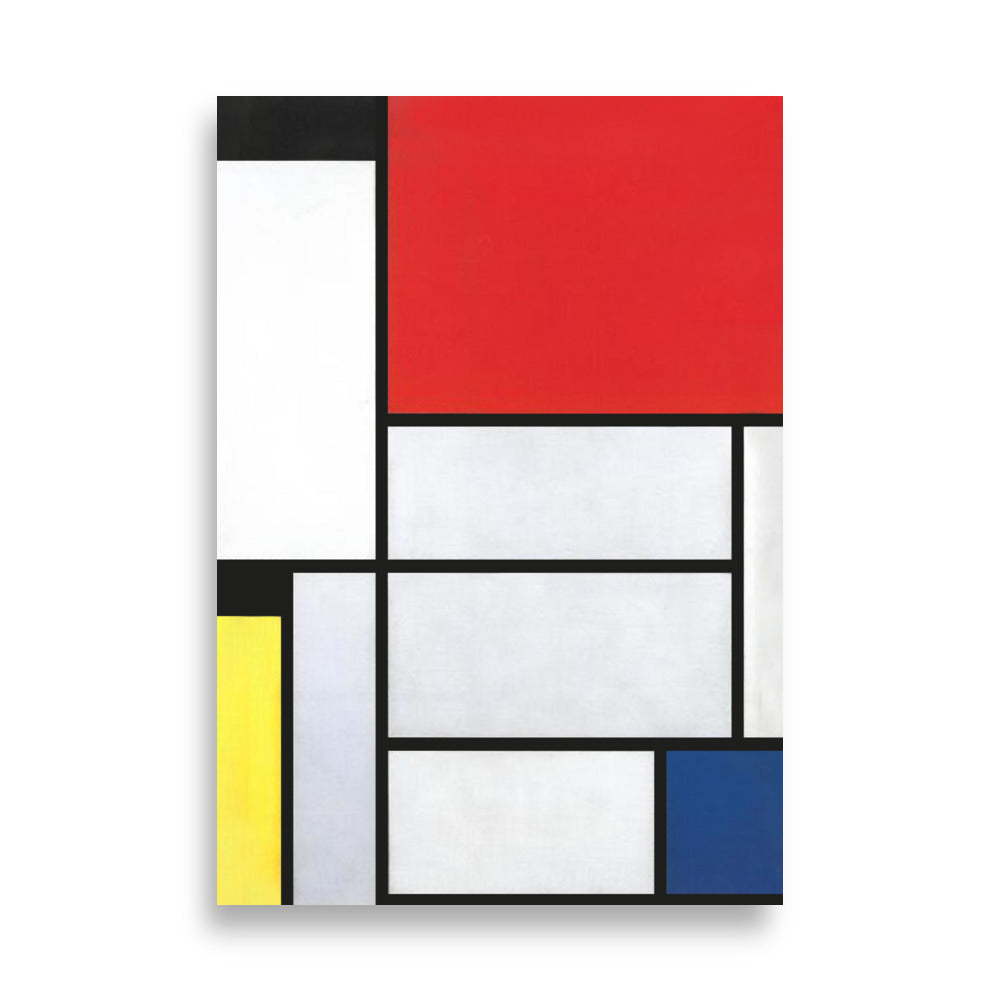 Poster - Mondrian, Tableau I ohne Rahmen / 21×30 cm artlia