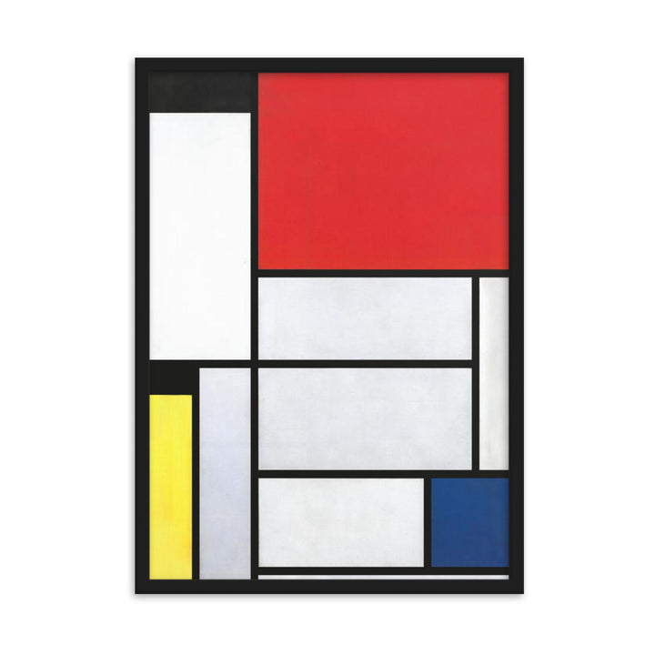 Poster - Mondrian, Tableau I Schwarz / 50×70 cm artlia