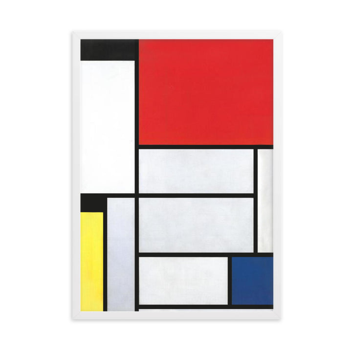 Poster - Mondrian, Tableau I Weiß / 50×70 cm artlia