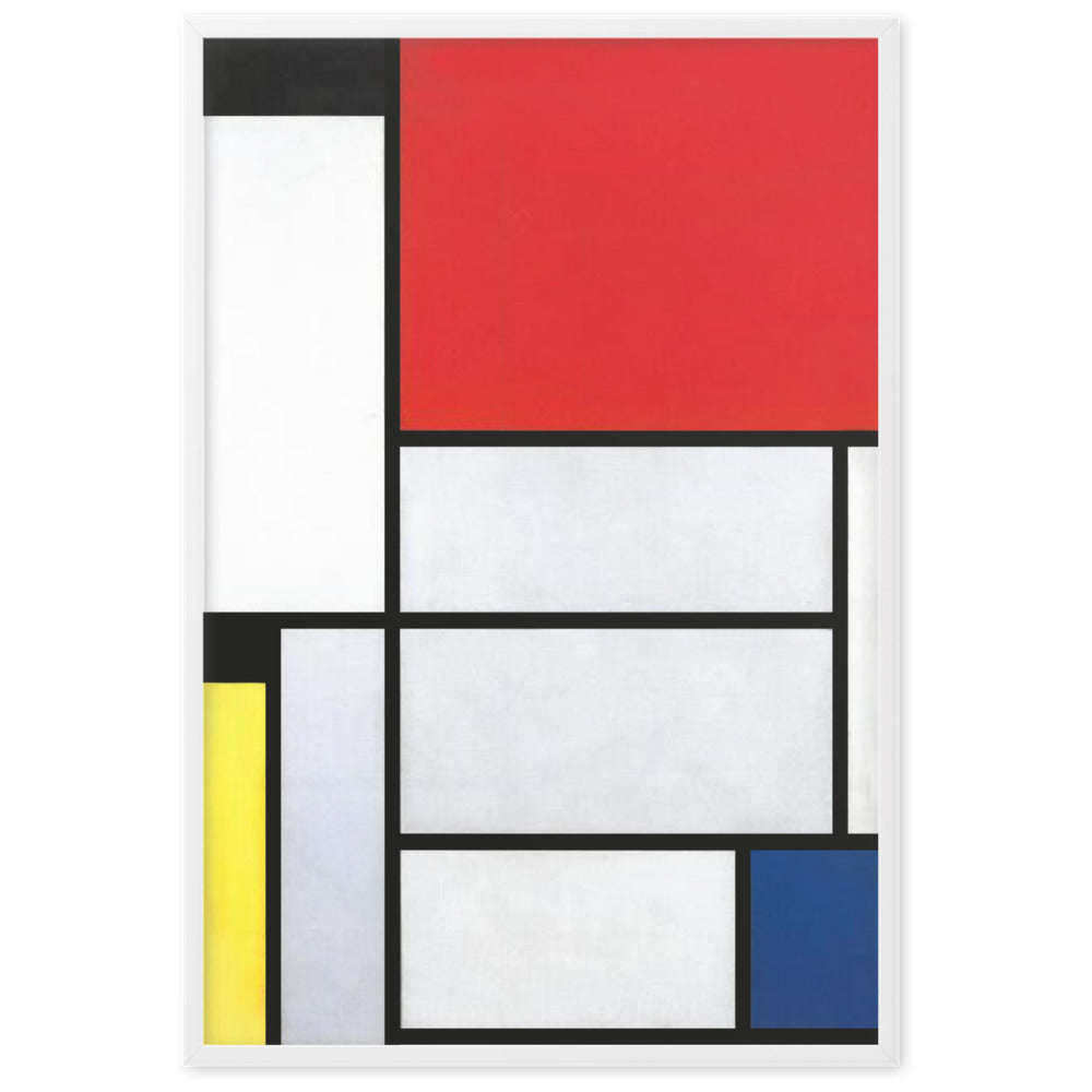 Poster - Mondrian, Tableau I Weiß / 61×91 cm artlia
