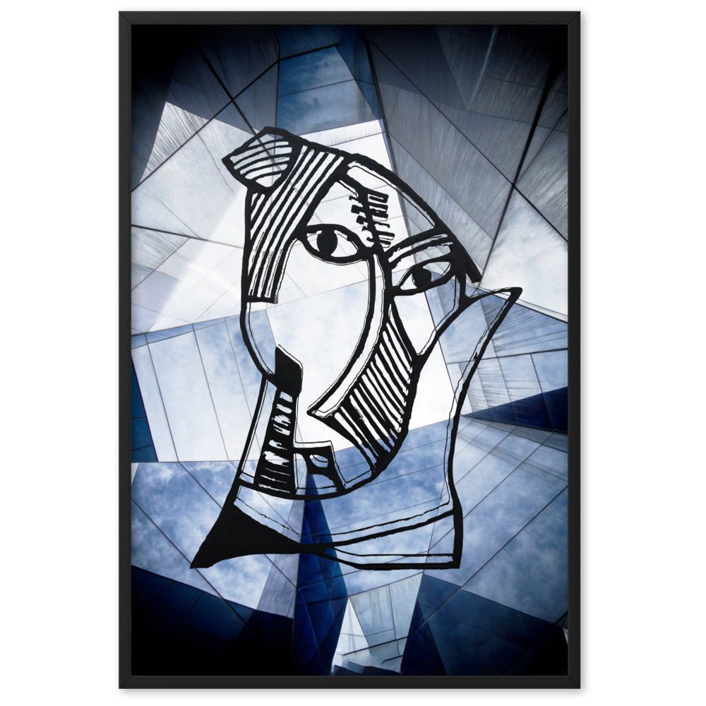 Poster - Pablo Picasso, Les Demoiselles d’Avignon, Geometry Schwarz / 61×91 cm artlia