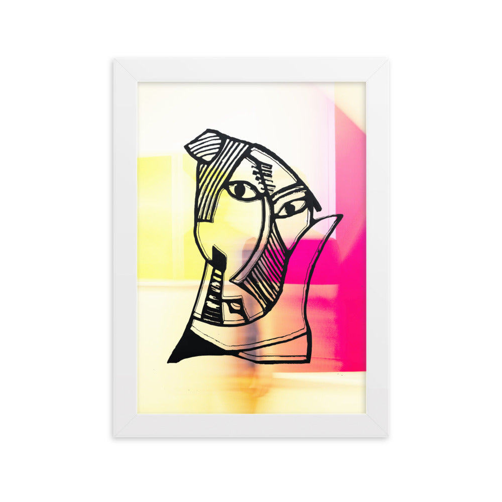 Poster - Pablo Picasso, Les Demoiselles d’Avignon in Pink Weiß / 21×30 cm artlia