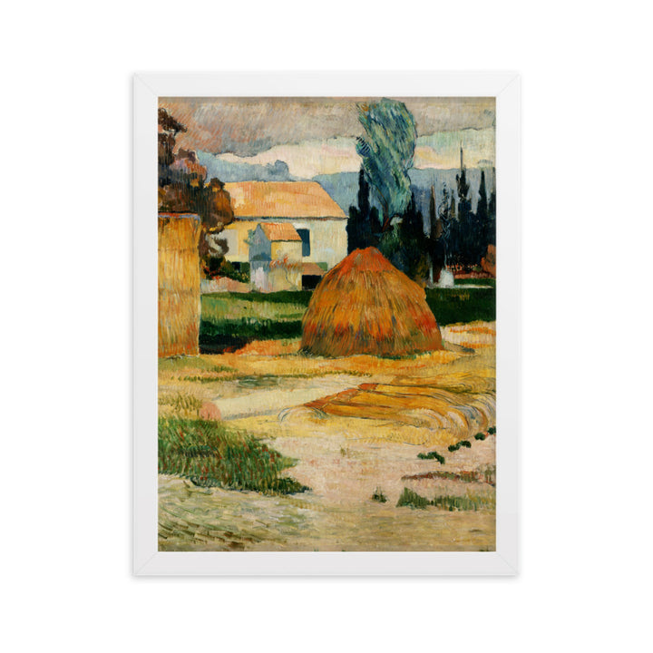 Poster - Paul Gauguin, Landschaft bei Arles Weiß / 30×40 cm artlia