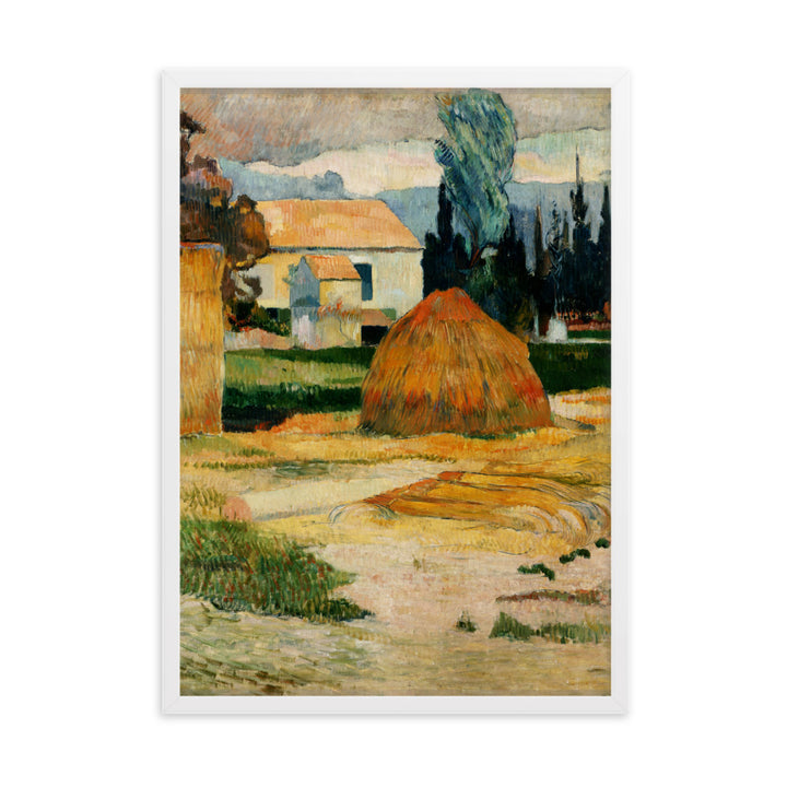 Poster - Paul Gauguin, Landschaft bei Arles Weiß / 50×70 cm artlia