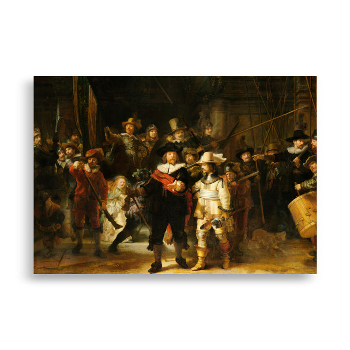 Poster - Rembrandt van Rijn, Die Nachtwache ohne Rahmen / 21×30 cm artlia