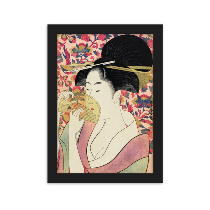 Poster - Retro Geisha Schwarz / 21×30 cm artlia