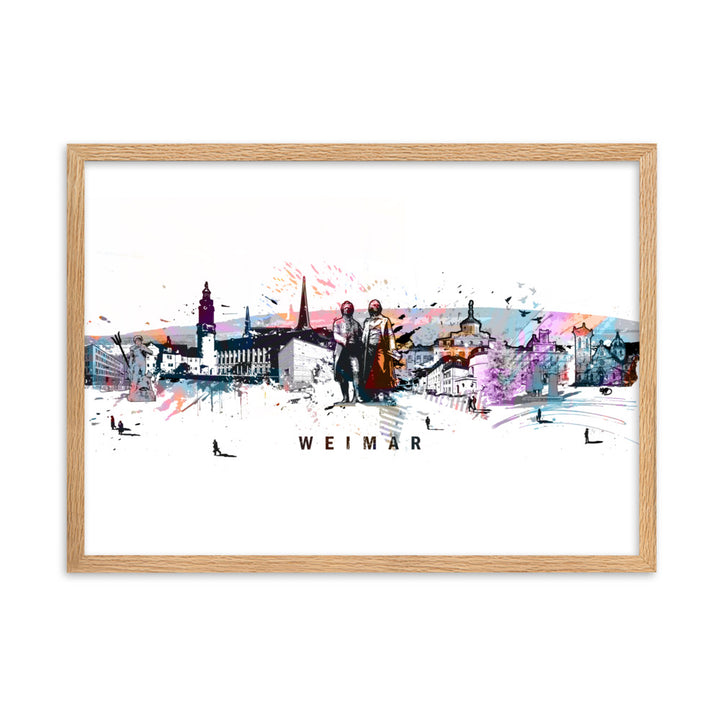 Poster - Skyline Weimar Oak / 50×70 cm artlia