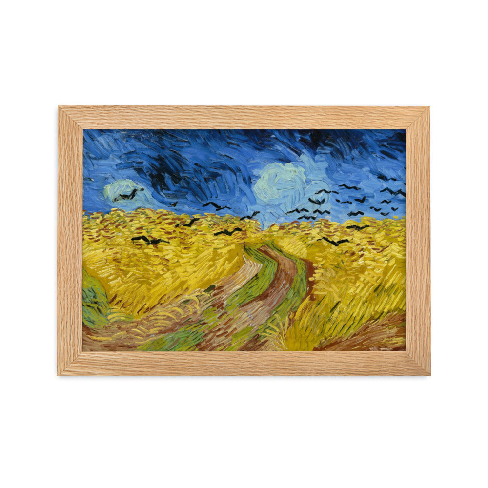 Poster - Van Gogh, Weizenfeld mit Krähen Oak / 21×30 cm artlia