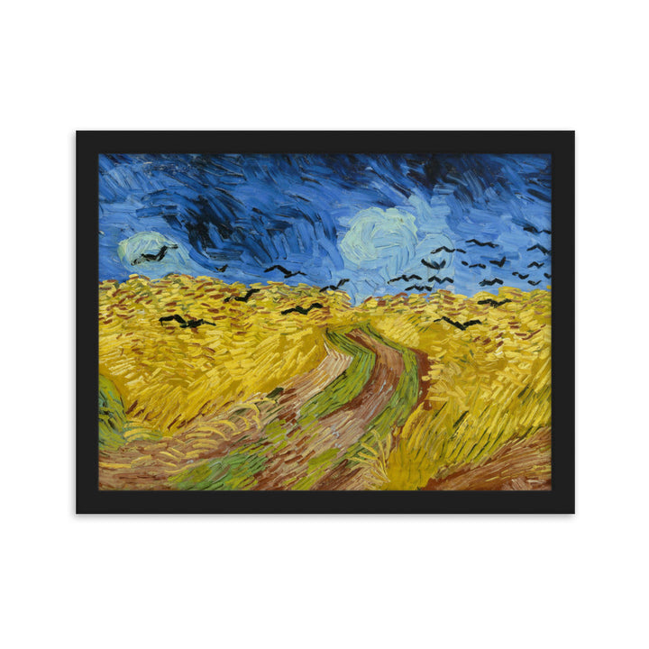 Poster - Van Gogh, Weizenfeld mit Krähen Schwarz / 30×40 cm artlia