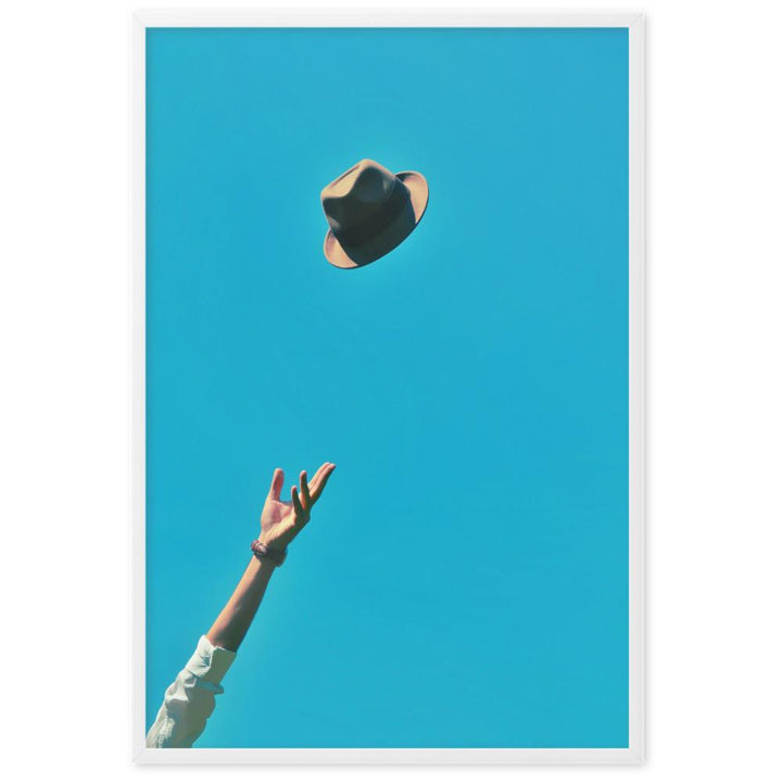 Be yourself - Poster im Rahmen Weiß / 61×91 cm artlia