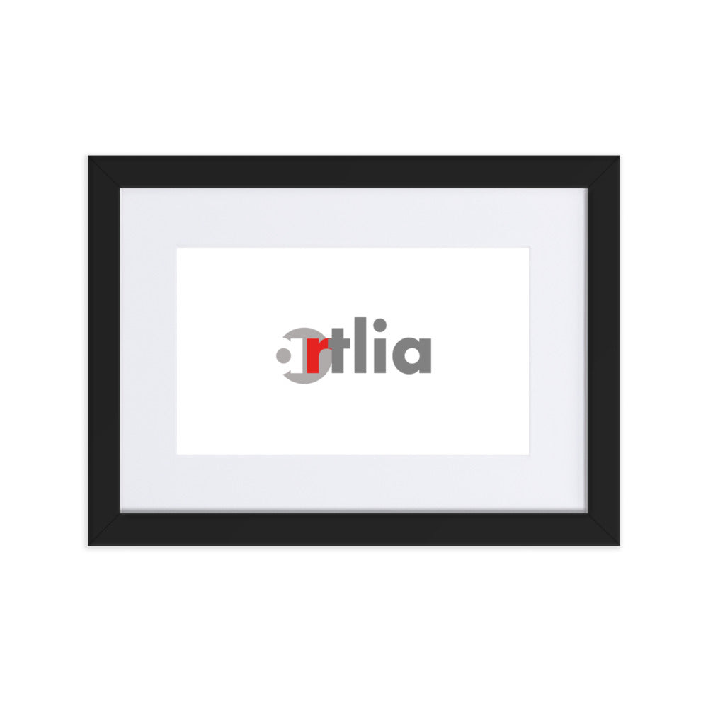 Bilderrahmen schwarz Passepartout horizontal 21×30 cm artlia