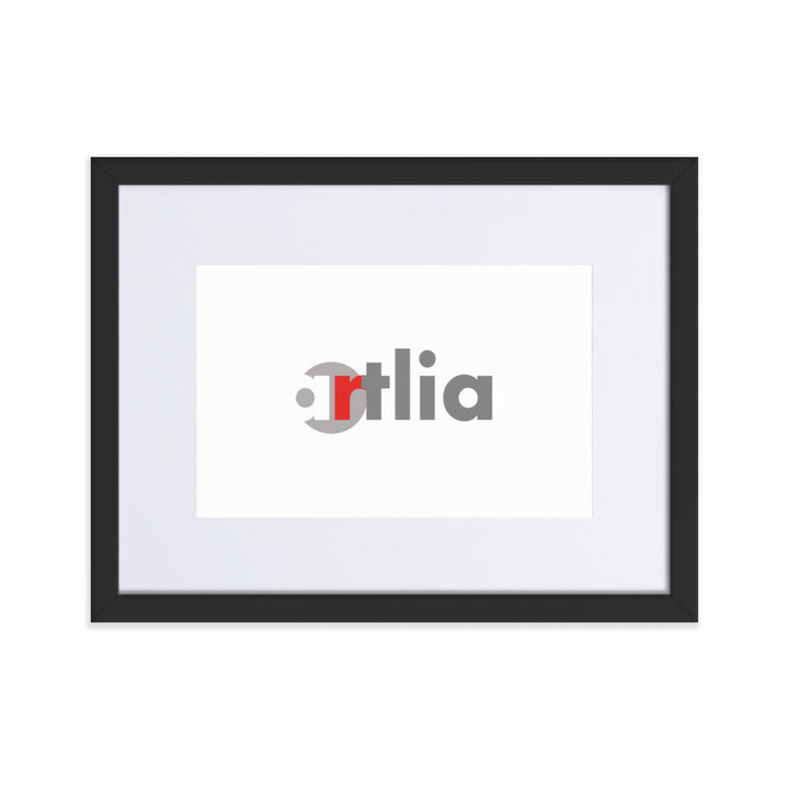 Bilderrahmen schwarz Passepartout horizontal 30×40 cm artlia