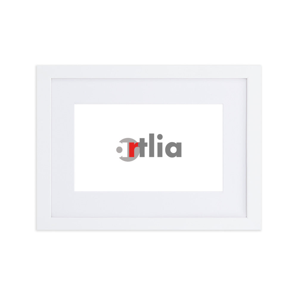 Bilderrahmen weiß Passepartout horizontal 21×30 cm artlia