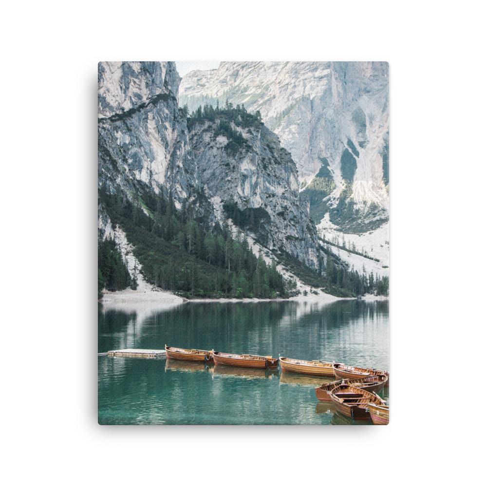 Braies lake 2 - Leinwand 41x51 cm artlia