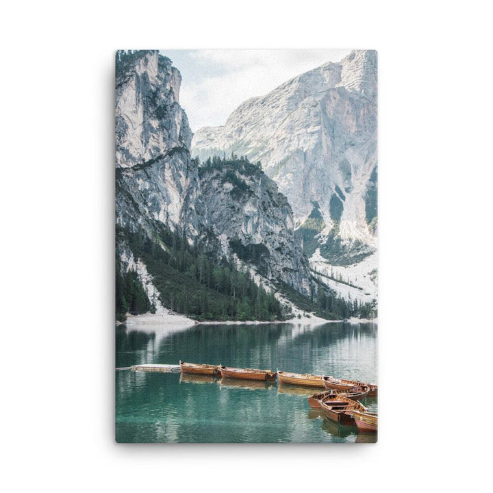 Braies lake 2 - Leinwand 61x91 cm artlia