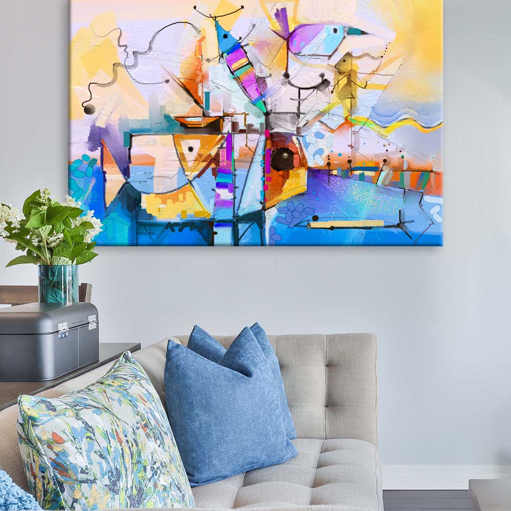 Bunte Fantasie - Leinwand artlia