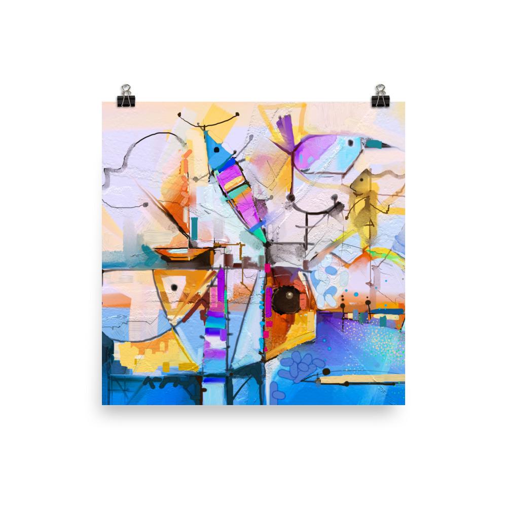 Bunte Fantasie - Poster 25x25 cm artlia