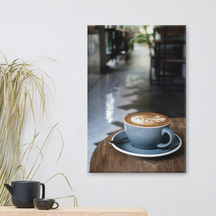 Cappuccino in Café - Leinwand artlia